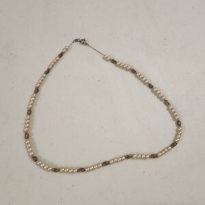 Vintage Pearl and Gold Necklace